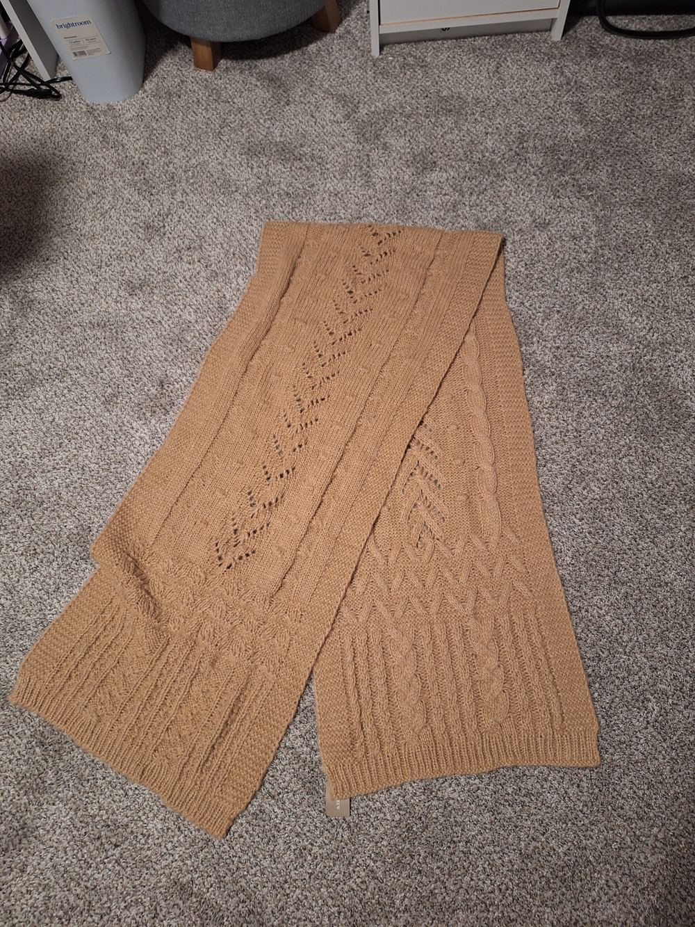 J.Crew One-Size Knit Scarf - Camel - Picture 2 of 2